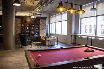 Community room with gaming tables